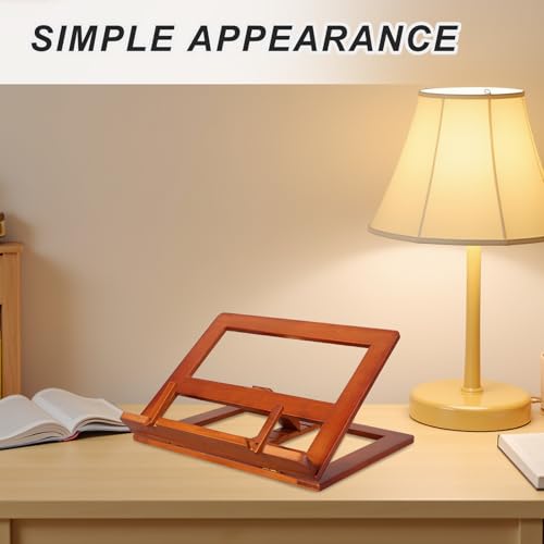 Support de Bible Gatuida en bois réglable pour lire les mains libres sur table - 5