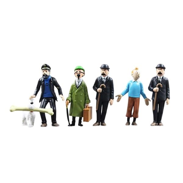 Buy PINAKA The Adventures of Tintin 6 Pieces 3 Inch Figurines Tin