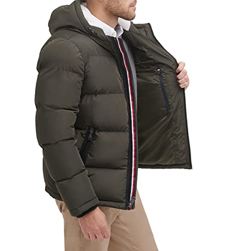 Image of Tommy Hilfiger Men's Classic Hooded Puffer Jacket (Standard and Big & Tall)