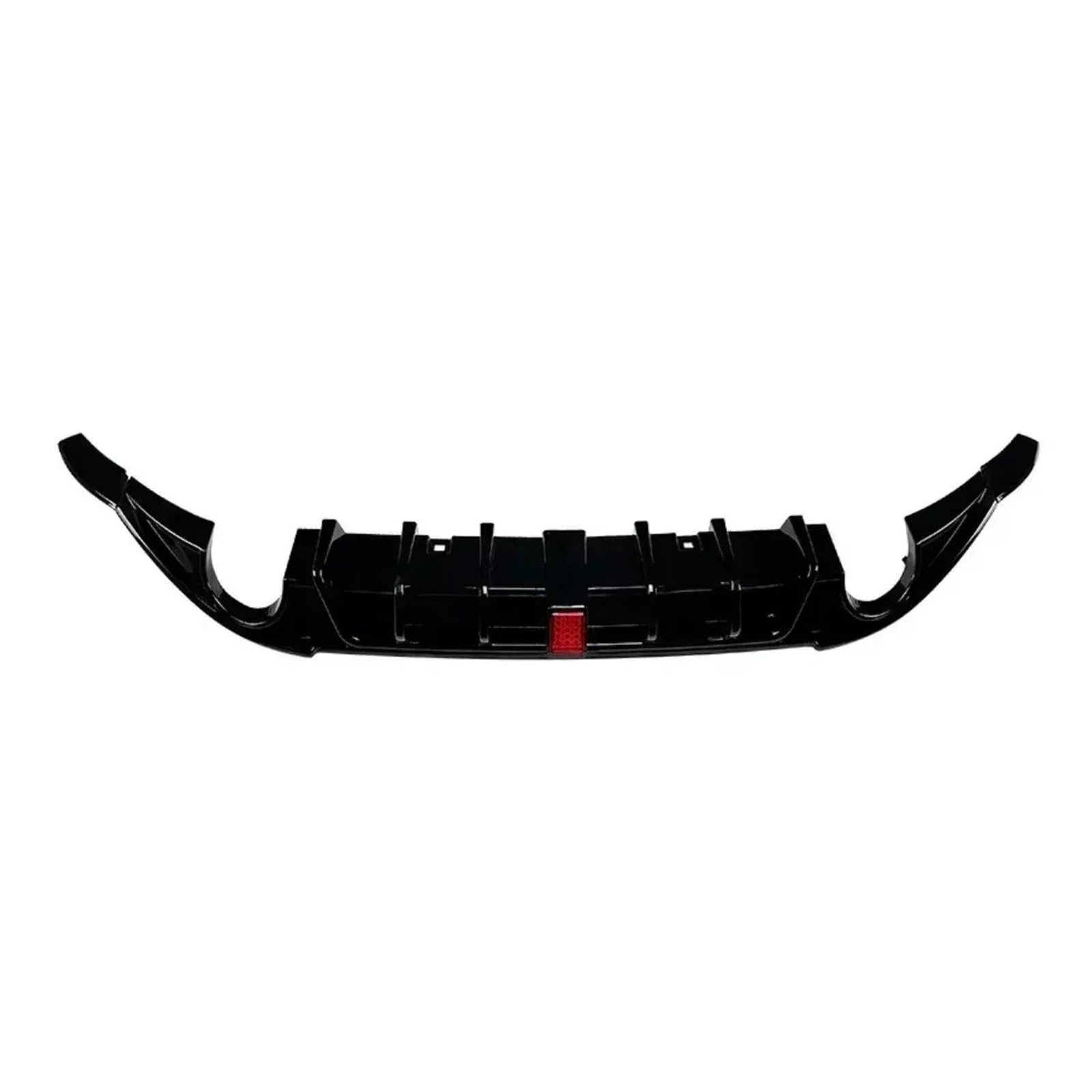 Difusor de parachoques trasero VW Golf MK7 con alerón divisor y kit de luces LED de freno 6
