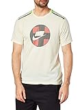 Ropa deportiva Nike Nike Camiseta interior de malla para hombre M Nk Wild Run Top Ss, Hombre, BV5547-110, Pale Ivory/Reflective Silv, extra-large