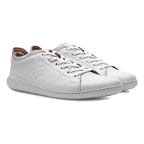 Vivobarefoot Geo Court III, Mens Everyday Barefoot Classic Designed for Premium Comfort Bright White Cover