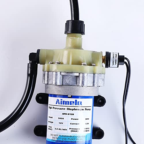 Image of Self Priming Water Pump,12V Water Pressure Diaphragm Pump for RV agriculture, industry, RV, shipbuilding and other fields (5800)