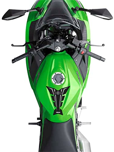 Image of 3D Embossed Bike Racing Tank Pad /Tank Sticker with SIDEPADS for Brand Specific Bikes Pack of 3 (BKTPSIDVAR) (YAMaAHA)