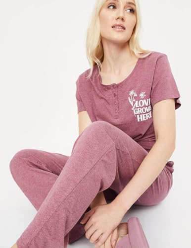 Image of Max Women's Printed Round Neck Half Sleeve Cotton Pyjama Set