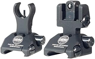 LWRC Skirmish Front and Rear Foldable Flip Up Backup Sights Set Black 200-0065A01