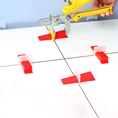 BE-TOOL Tile Leveling System Clips, Clips Tile Spacers Tile Leveling Spacer System(2.5mm(100pcs)), White - Image 3
