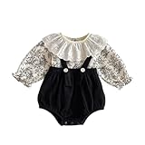 Baby koiベビー服サロペットトップス春秋服ボディスーツ女の子カバーオール長袖シャツ2点セット赤ちゃん七五三バースデー贈り物ブラック70㎝