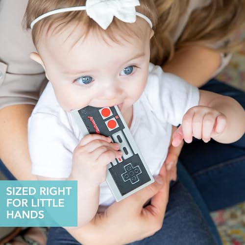 Image of Bumkins Teething Freezer Toys (Nintendo Remote) Teether for Babies - Relief for Gums, For 3 Months Up, Freezable Silicone