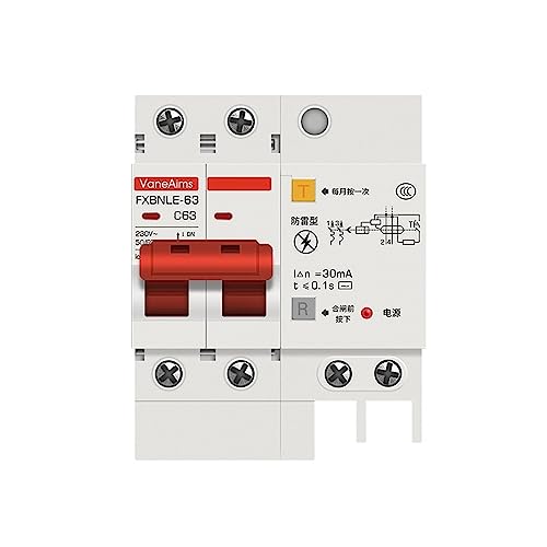 Disjoncteur de courant résiduel 2P 30mA RCD pour maison saine