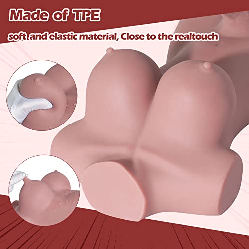 Image of Small Size Shemale Sex Doll with Torso Realistic Dildo Breasts and Tight Anal Hole (9.8LB), Transsexual Love Doll Hugh Penis Adult Sex Toy for Men Women Couple Unisex Masturbation Sex Fun