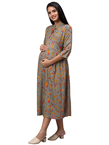 Image of AV2 Women's Rayon Relaxed Fit A Line Maternity Wear