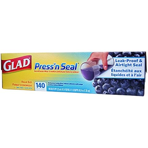 Glad Press'n Seal - Value Size - 13m² (43.4m x 30cm) - 140 sq ft - Sealing Wrap Cover
