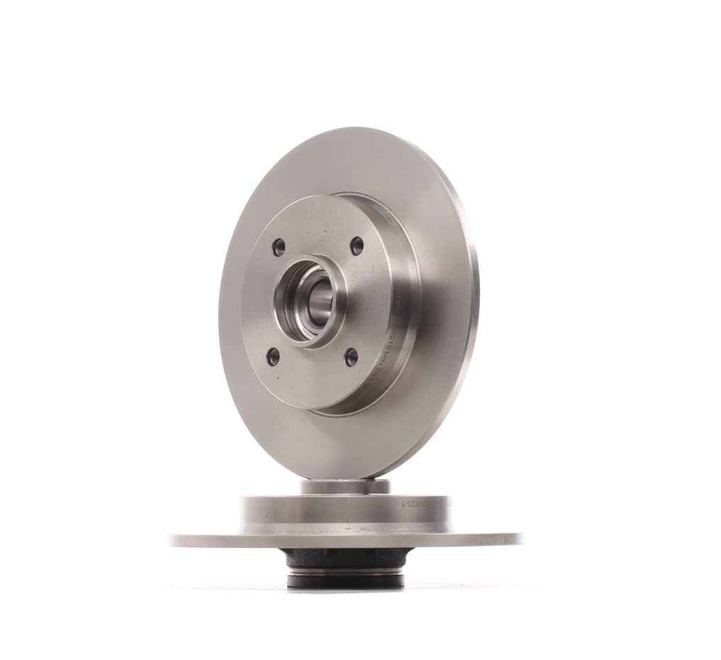 RIDEX 82B0745 2x Disco de freno Trasero con buje de rueda Compatible con CITROËN C4 II Hatchback NC