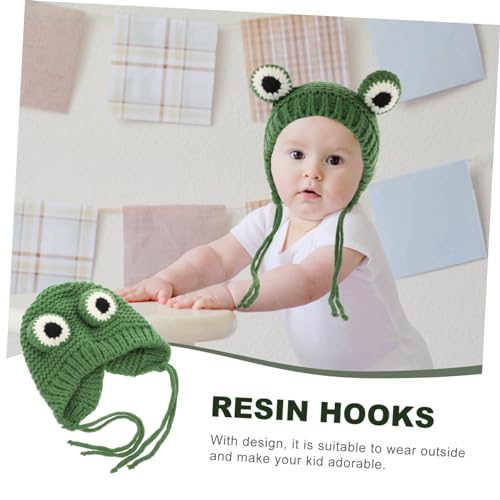 Thick Knitted Hat Winter Hat for Boys Girls Knitted Bonnet Warm and Comfortable Green3