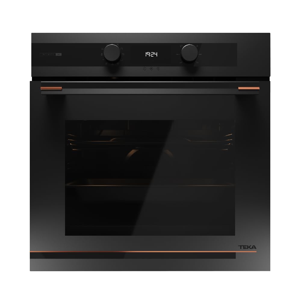 TEKA HLB 84-G1 P BM Four pyrolytique 70 l, 8 fonctions de cuisson, système de nettoyage Hydroclean Pro, design Infinity G, fonction SurroundTemp, système Soft Close, 2 verres, noir mat