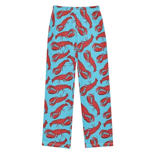 Pajamas Pants Soft Lobster Long Sleep Pjs Lounge Pajama Bottoms Elastic Waist with Pockets