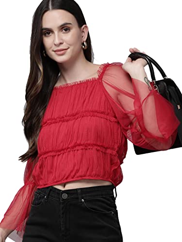 Image of Rare Women's Solid Regular Fit Blouse