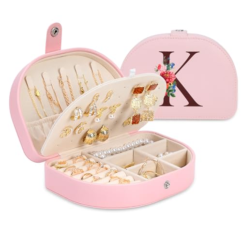 Graduation-Gifts-for-Her-Travel-Jewelry-Case-Mothers-Day-Gifts-for-Mom-Wife-Initial-Travel-Jewelry-Box-Birthday-Gifts-Travel-Essentials-Travel-Accessories-K