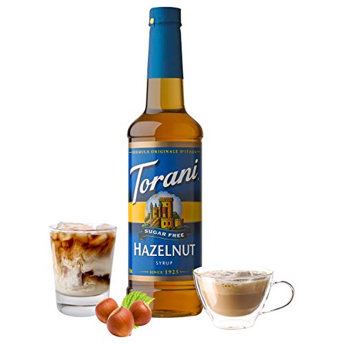 Image of Torani Sugar Free Hazelnut Flavored Drink Syrup, 25.4 fl oz (Pack of 4)