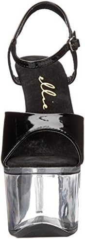 Ellie Shoes Women's 711-flirt-c, Black/Clear, 12 M US | Image 1