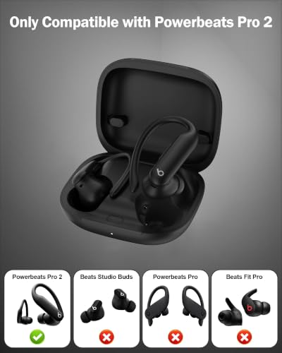Image of Charging Case Replacement for Powerbeats Pro 2 : Wireless Earbuds Charger Case with Bluetooth Pairing Sync Button, 600mAh Battery, Earbuds Not Included