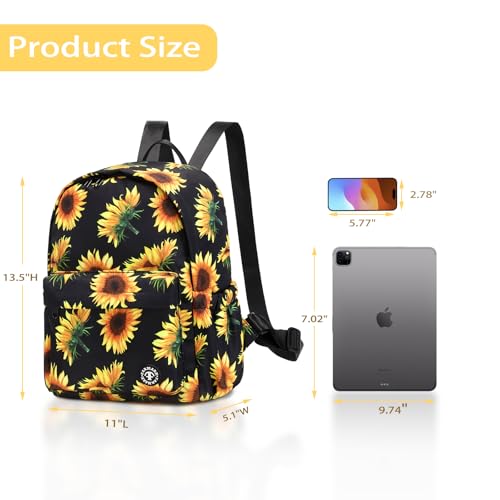 Sunflower Mini Backpack Purse Cute Small Backpack Purse for Women Girl Teen Casual Travel Shoulder Bag2