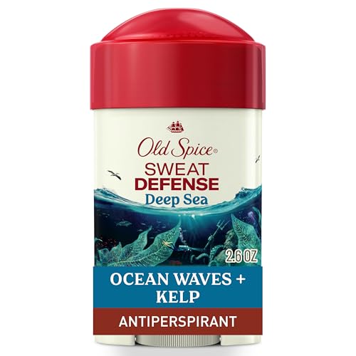 Image of Old Spice Sweat Defense Antiperspirant & Deodorant for Men, 24 /7 Ultimate Sweat Protection, Long Lasting Scent, Soft Solid, Deep Sea Scent, 2.6 oz