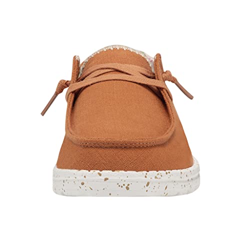 Image of HEYDUDE Women's Wendy Mango Size 5 | Women's Shoes | Women's Lace Up Loafers | Comfortable & Light-Weight