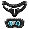 Compatible with Oculus Quest 2 Face Bracket Replacement,VR PU Leather Face Pad Protective for Meta Quest 2,Sweat-Proof Comfortable Face Cover Cushion VR Accessories