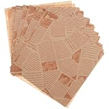 OKUMEYR 100個 食品耐油紙 マジックラップ フランクフルト 袋 食品梱包用品 ワックスシート ハンバーガー チップワッピングペーパー チップラップ チーズワックス ペーパーフ