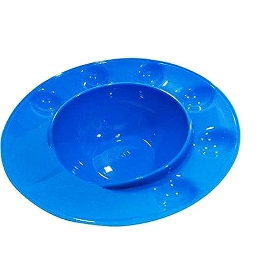 YEKDA Panipuri GOL-Gappe Serving Plates, Food-Grade Plastic Plates (Pack of 4, Assorted Color) 3