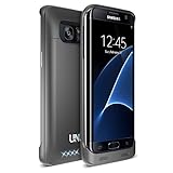 Galaxy S7 Edge Battery Case , UNU Galaxy S7 Edge Charger For Samsung Galaxy S7 Edge Protective 5000mAh Battery Pack Juice Power Case/Galaxy S7 Edge Charging Case - Black/Black