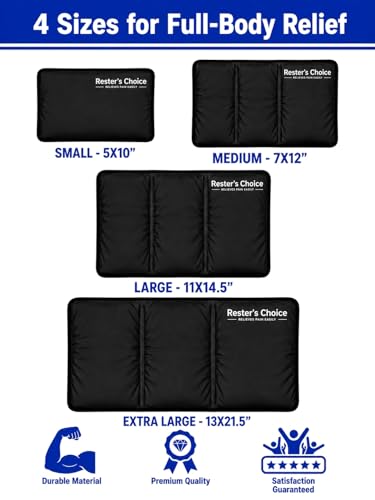 Image of Ice Pack for Injuries Reusable, Soft Gel Flexible - (Large: 11 inchx14.5 inch) for Hip, Shoulder, Knee, Back - Comfy Cold Pack Compress for Swelling, Bruises, Surgery (Black, 1 Pack)