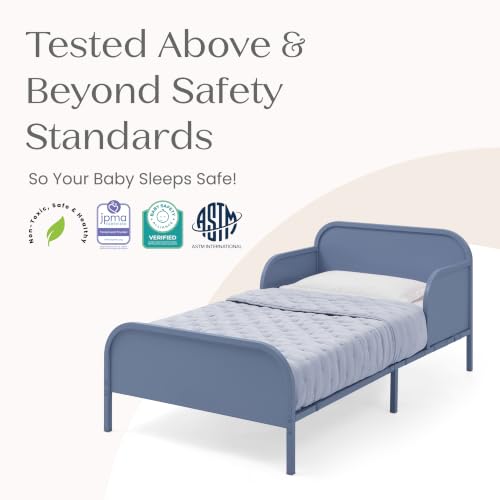 Delta Children Magic Magnet Toddler Bed with Book Storage, Denim Blue - image 7