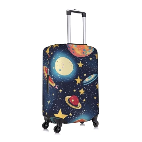 Starry Sky Universe Space Tsa Approved Luggage Cover For 18-32 Inch Suitcases Scratch-Resistant Stretch Luggage Cover3