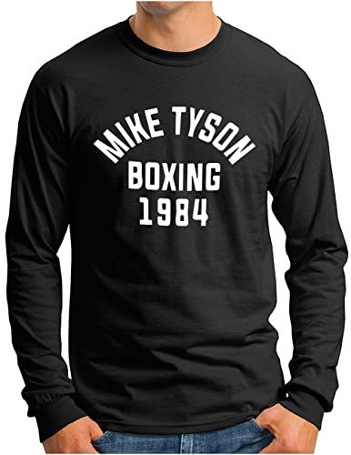 T-shirt manches longues homme boxing Tyson 1984 coupe heavyweight