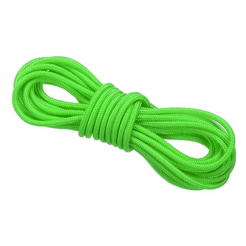 PATIKIL Archery D Loop Rope 10 FT Bow D Loop String Release Material Nock Wire Nocking Loop Buckle Ring for Compound Bowstring Bright Green