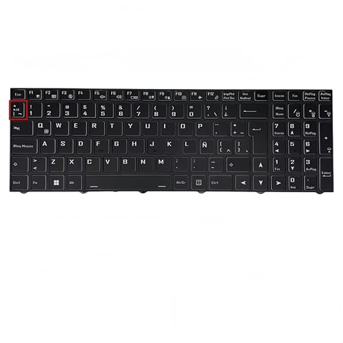 Teclado Latino Acer Aspire 7 A715-59G Retroiluminado RGB Repuesto de Teclado Negro