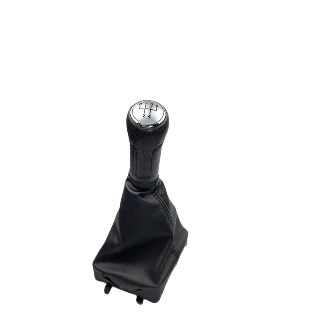 POANBCGY Shift Ball Joint Car Gear Shift Knob Lever Shifter Gaiter Boot Cover for Polo 9N 9N2 2002-2009(C 5 Speed)