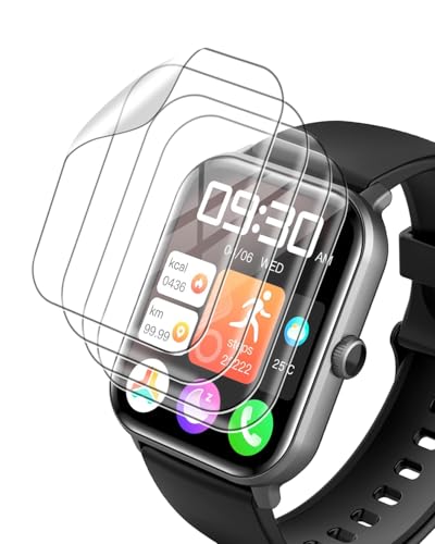 �y4���Z�b�g�z??For Vialove KW105-G01 �p 1.9�C���` �X�}�[�g�E�H�b�` �t�B���� �ی�t�B���� �yKONXISA�zTPU�� 3D�S�ʕی� �����ߗ� 24���ԓ��C�A�������� �w��h�~ ��U�h�~ ���˒ጸ �ɔ� �������� Smart 