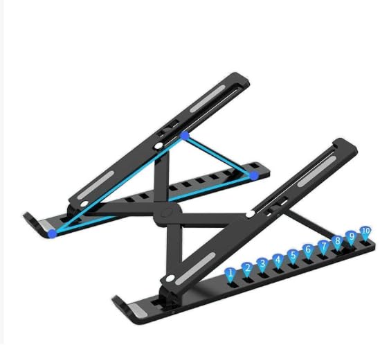 Adjustable Desktop Stand Foldable Portable Stand Suitable for 10- to 15 6-inch laptops and Tablets