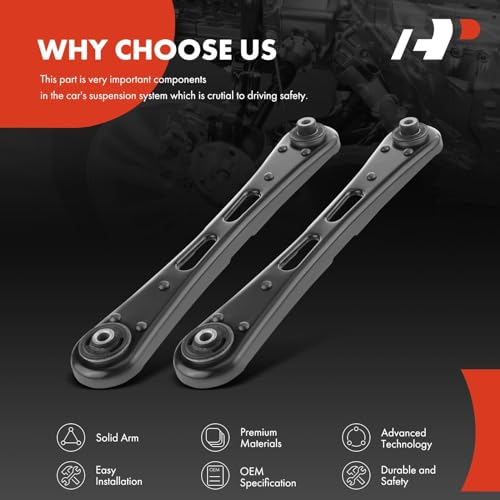 A-Premium 2 x Rear Lower Control Arm, with Bushing, Compatible with Ford Mustang 2005-2014 - Image 5