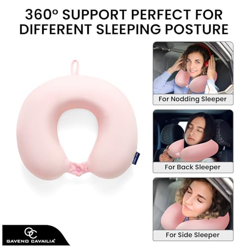 Memory Foam Neck Pillow for Travel | Extra Comfort Support - Image 6