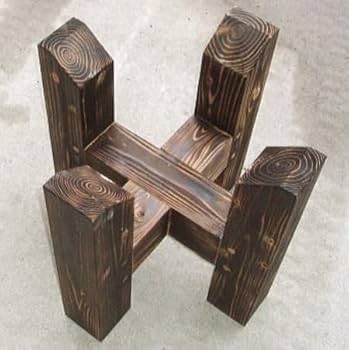 Amazon | 餅つき 石臼台 焼杉 (石うす台) もちつき 脚径105mm