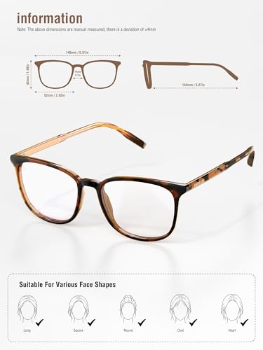 Image of Blue Light Glasses for Woman Men, Womens Blue Light Blocking Glasses Computer Glasses Anti Eyestrain