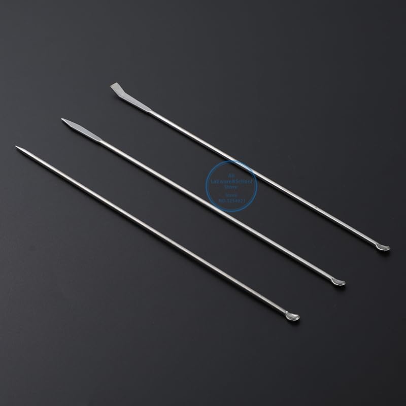 3 * 1/Set 220mm Acero Inoxidable Medicinal pequeña Cuchara raspadora cucharón de Laboratorio for Laboratorio (Size : 5 Set)