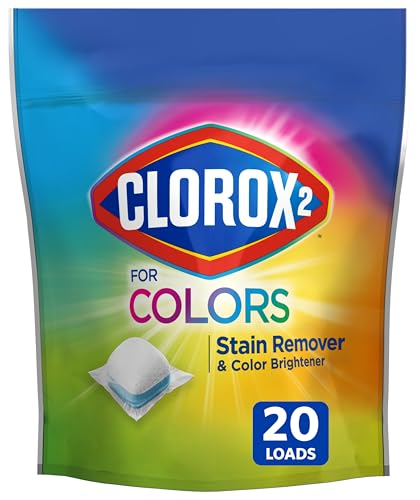 Image of Clorox 2 for Colors - Stain Remover and Color Brightener Packs, 20 Count (Packaging May Vary)