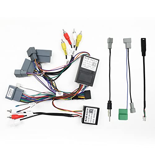 Car Stereo Radio Wiring Harness Aftermarket Install 16Pins Power Plug Connector Fit for Honda Civic 2016-2021 with Factory Amplifier