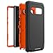 WOGROO Case for Galaxy Note 8, Heavy-Duty Tough Rugged Shockproof Drop Protective Cover Cases for Samsung Galaxy Note 8, Black+Orange